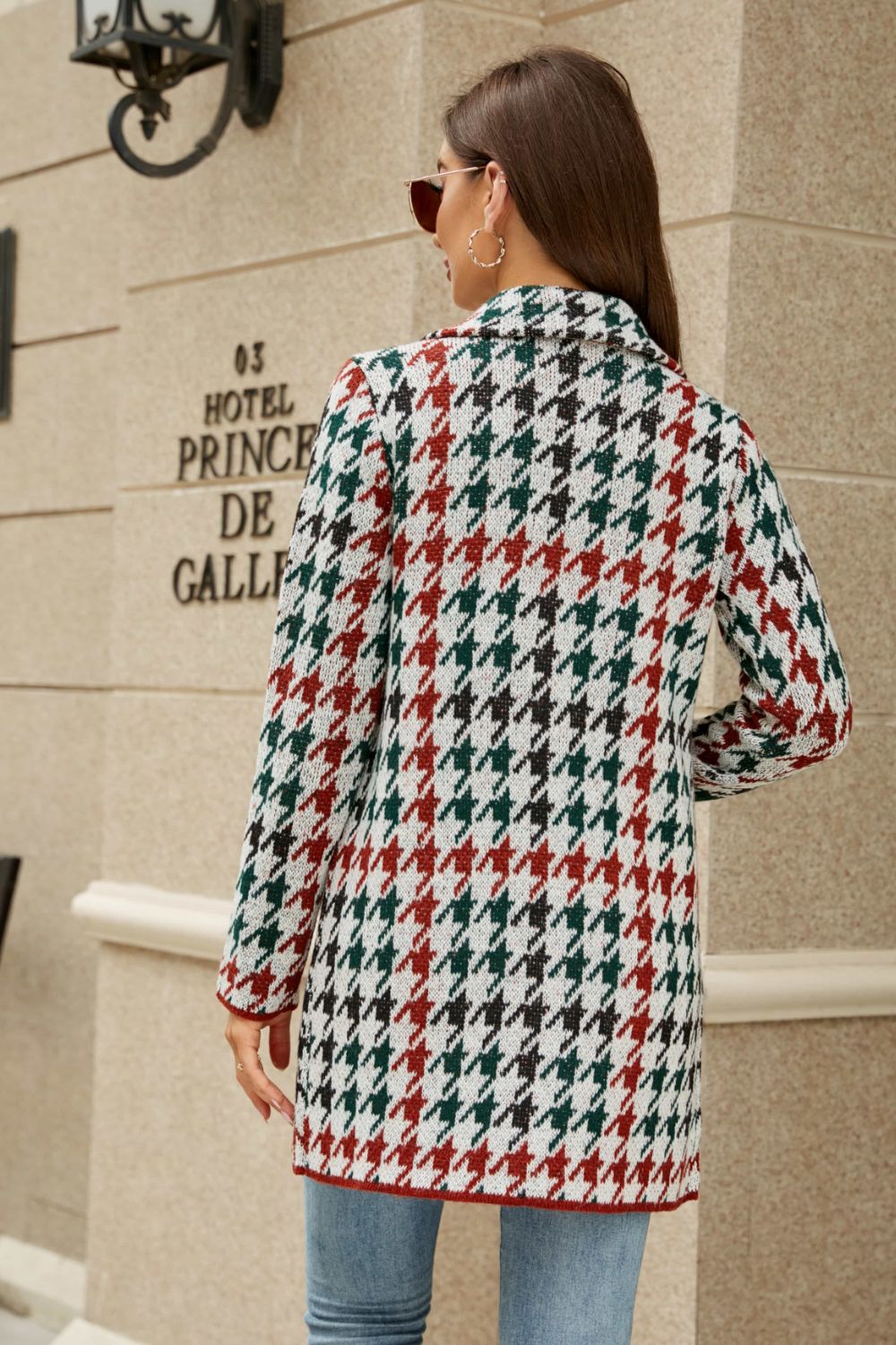 Double Take Plaid Jacket with Pockets