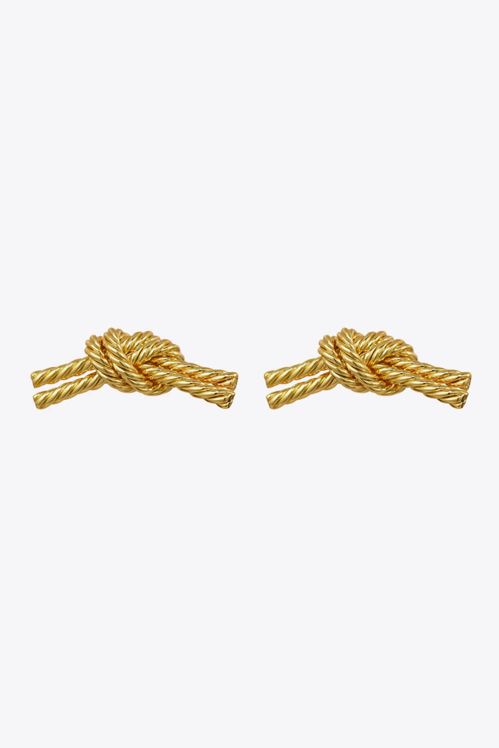 18k Gold-Plated Twist Earrings