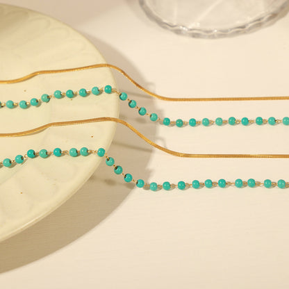 Turquoise Double-Layered Necklace