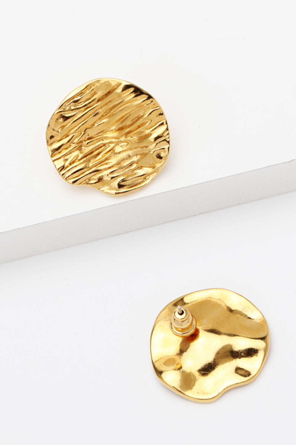 18k Gold-Plated Woven Stud Earrings