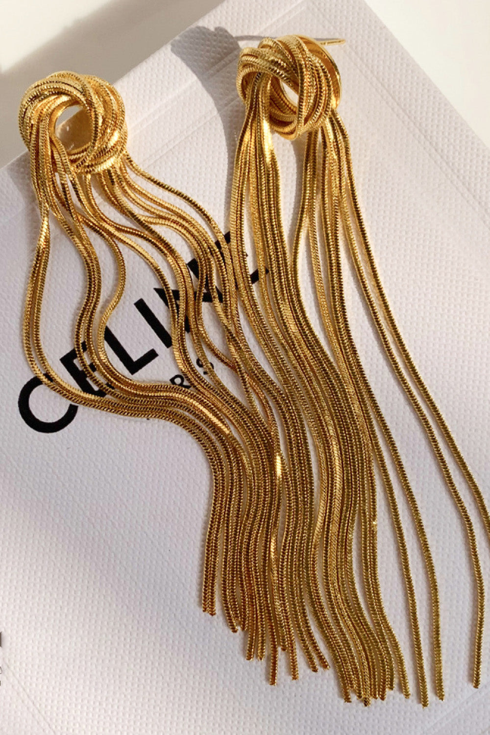 18k Gold Plated Fringe Earrings