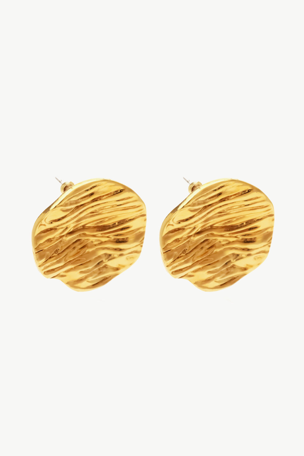 18k Gold-Plated Woven Stud Earrings