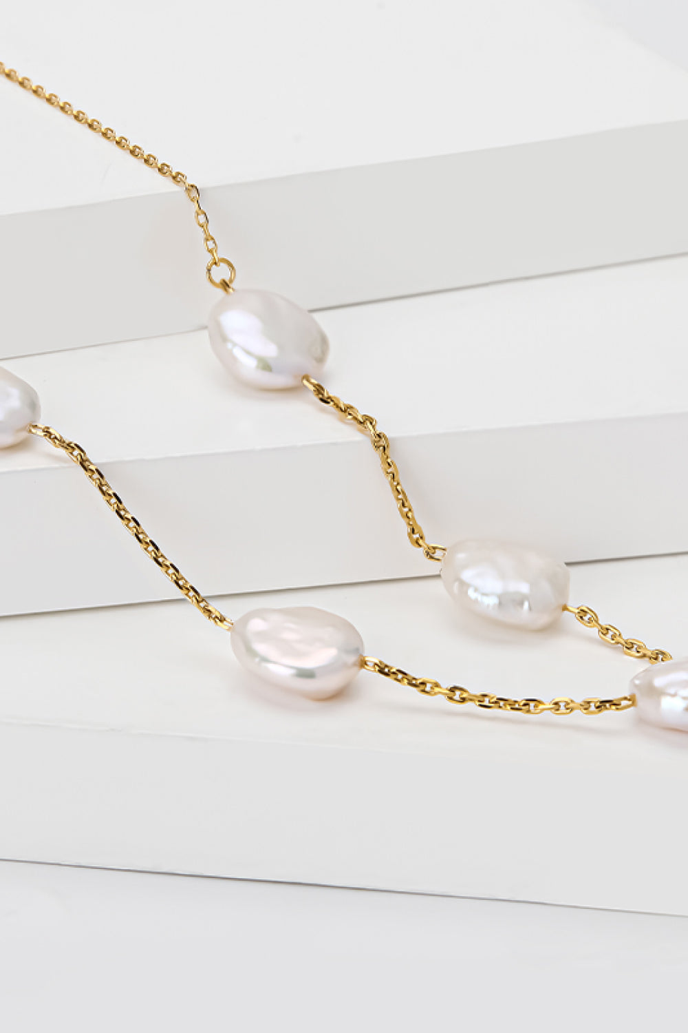 Freshwater Pearl Station Necklace