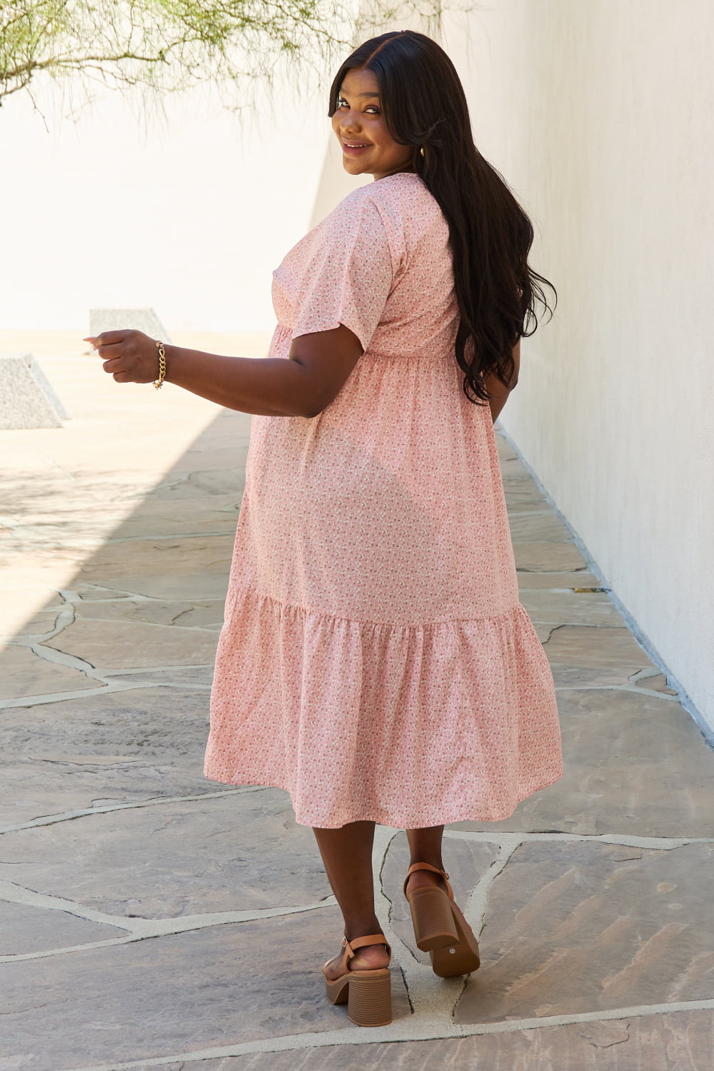 HEYSON Kimono Sleeve Midi Dress
