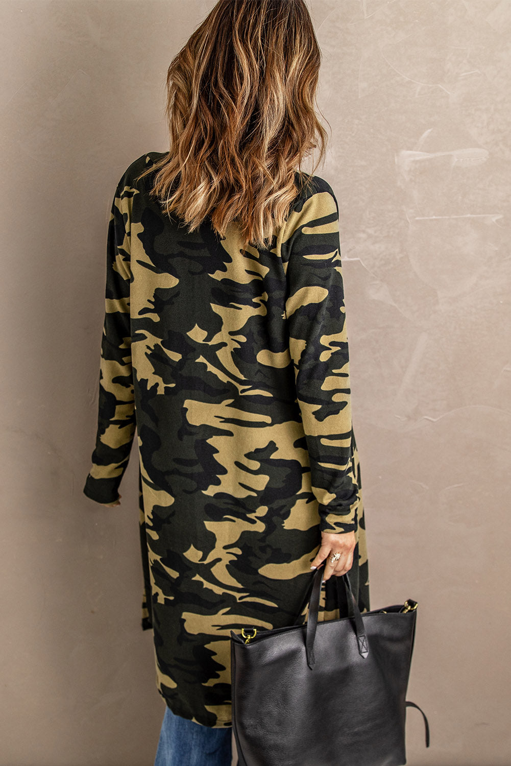 Double Take Printed Cardigan