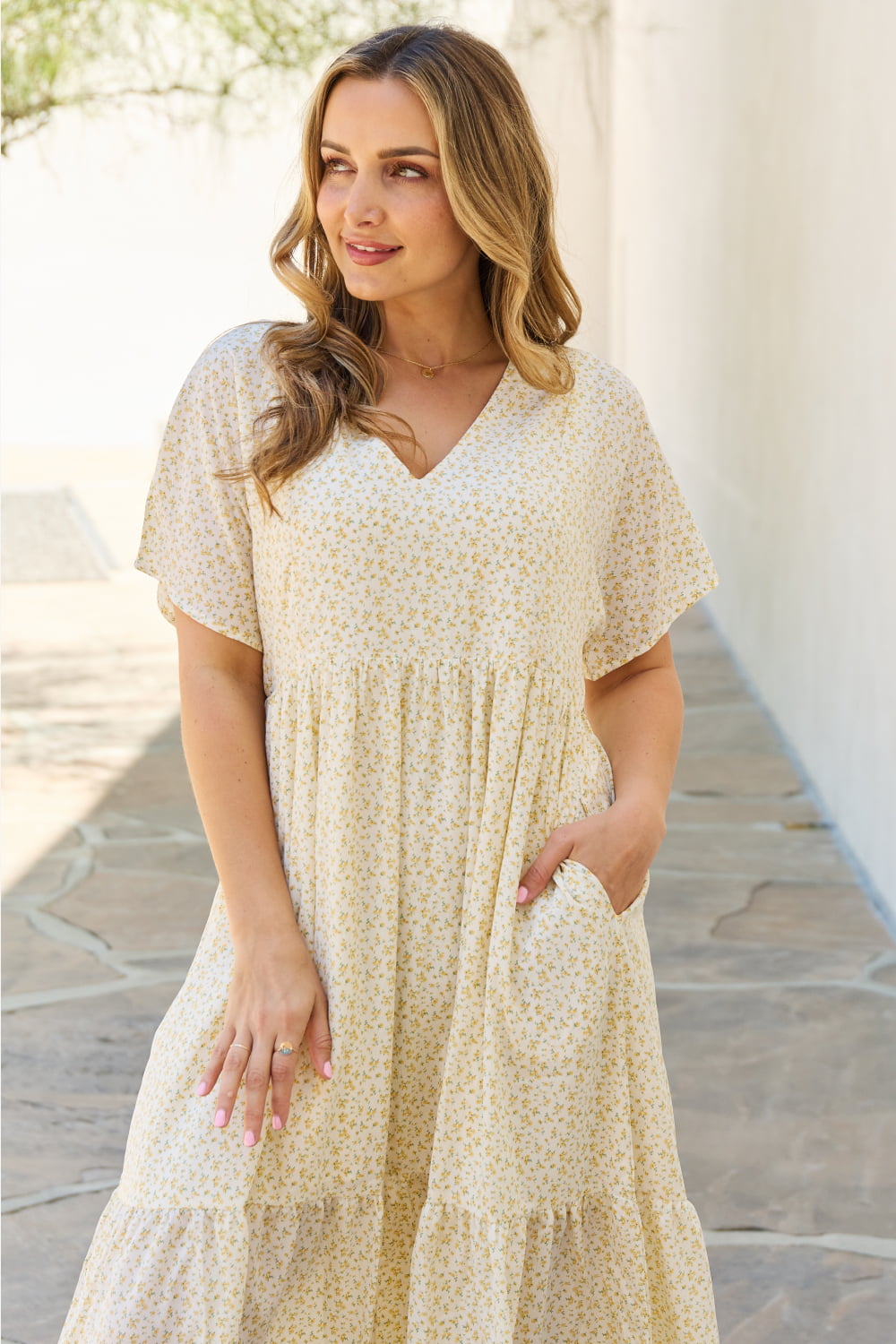 HEYSON Kimono Sleeve Midi Dress
