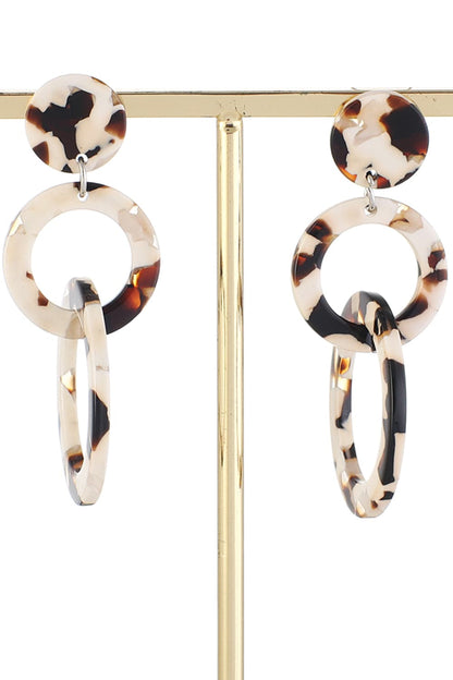 Acrylic Double-Hoop Earrings