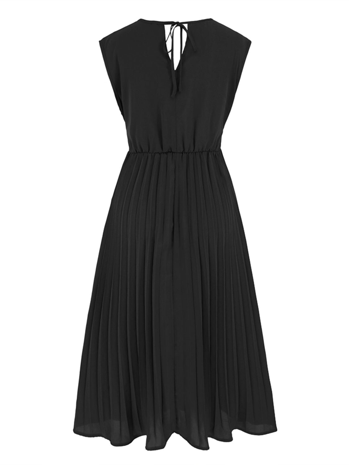 Pleated Sleeveless Dress