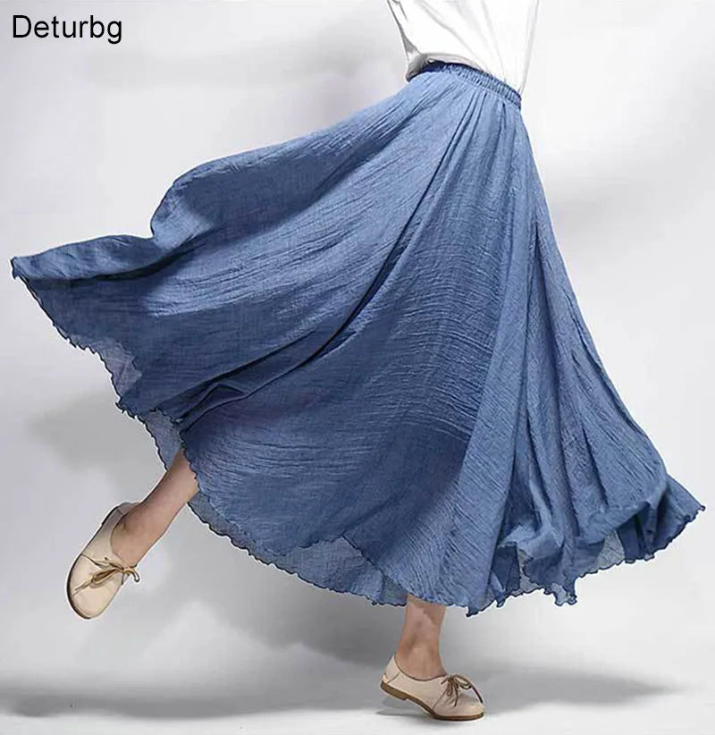 Linen Maxi Skirt