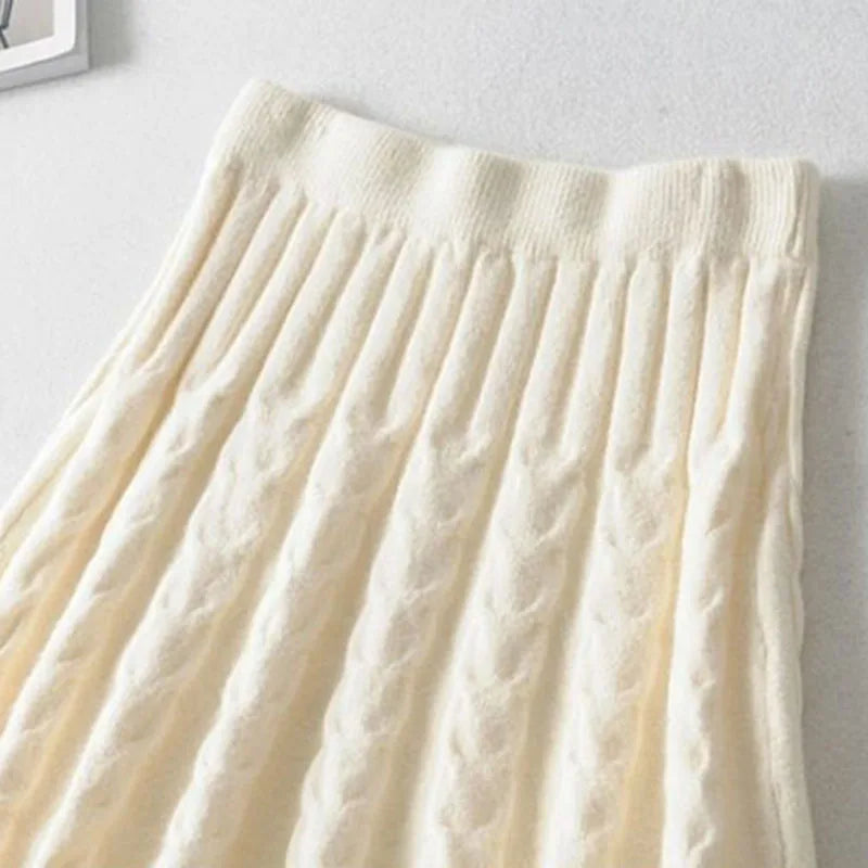 Knit Ruffle Mini Skirt