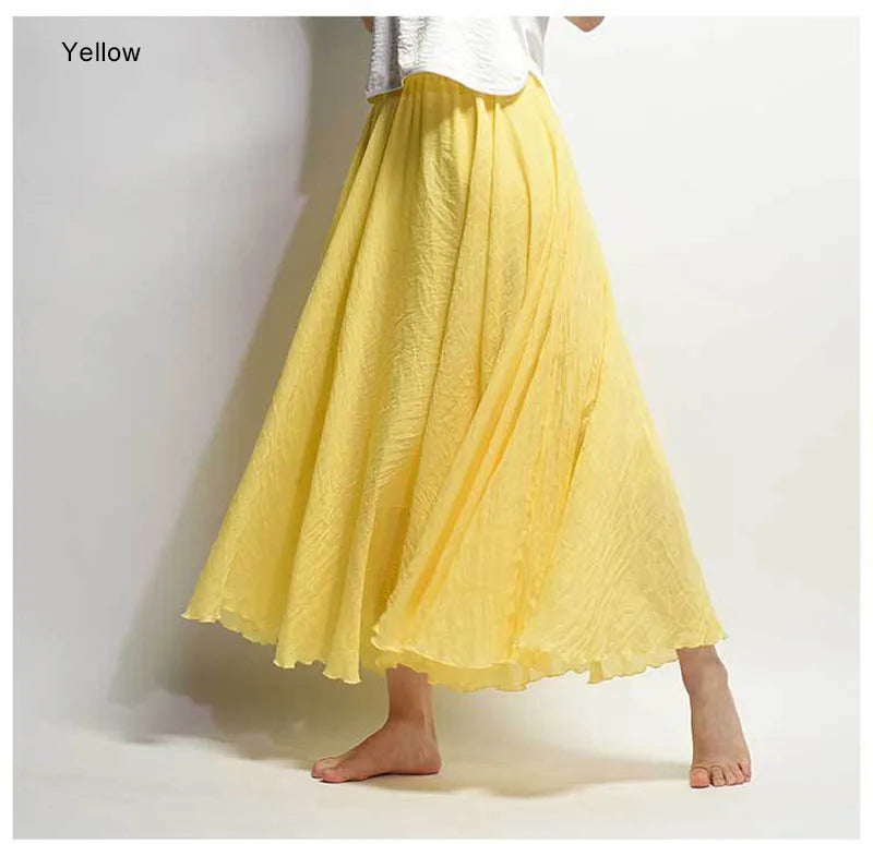 Linen Maxi Skirt