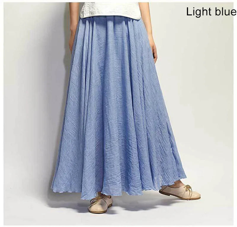 Linen Maxi Skirt