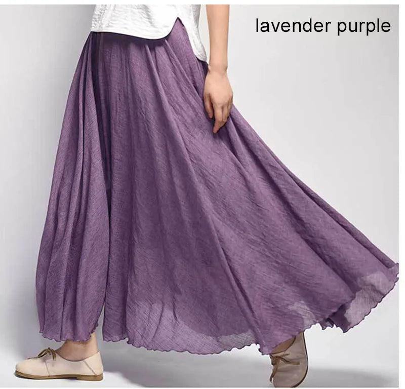 Linen Maxi Skirt