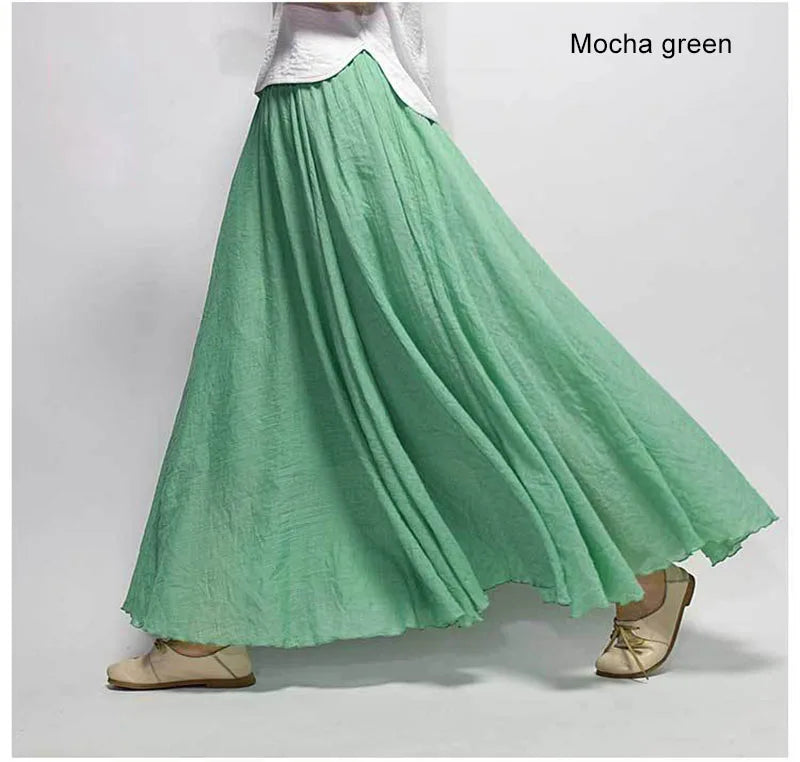 Linen Maxi Skirt