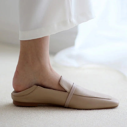 Square Toe Suede Loafers