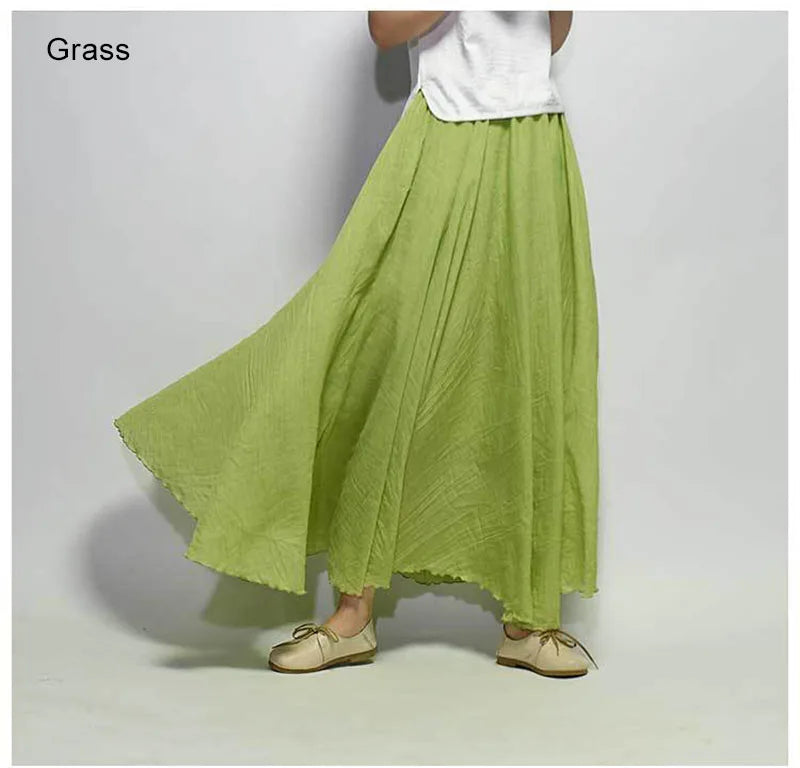 Linen Maxi Skirt