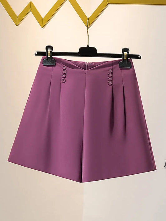 Cotton-Blend Sailor Shorts