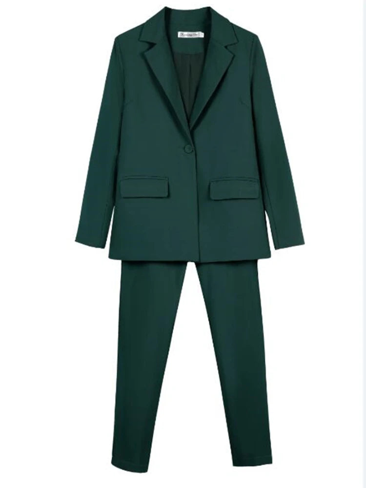 Peacock Blue Pant Suit