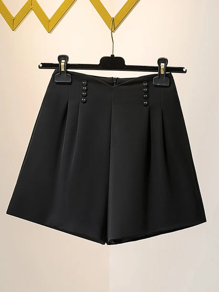 Cotton-Blend Sailor Shorts