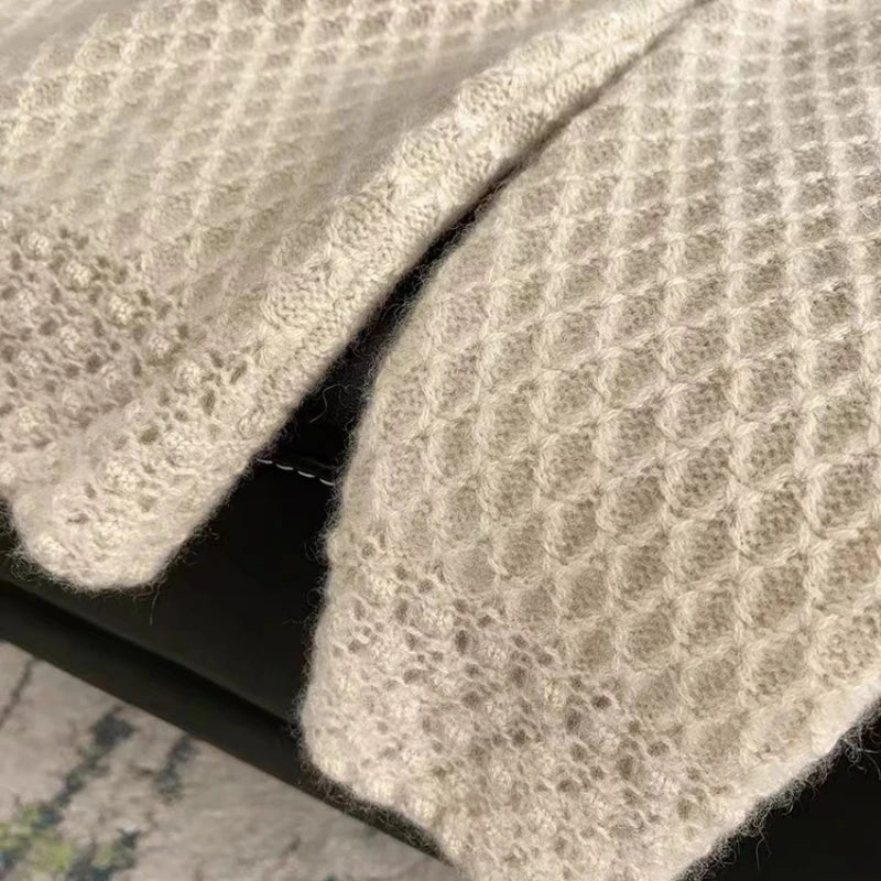 Cashmere Waffle Sweater