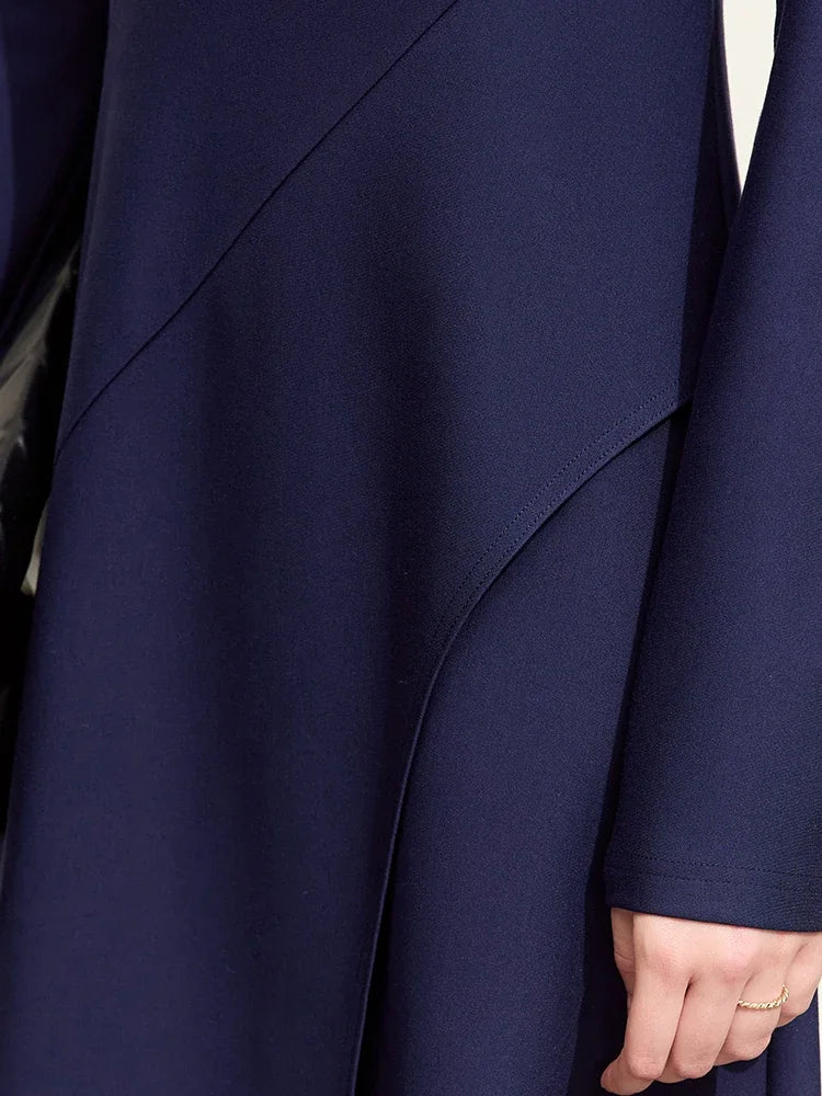 Amii Long-Sleeved Stretch A-Line Dress