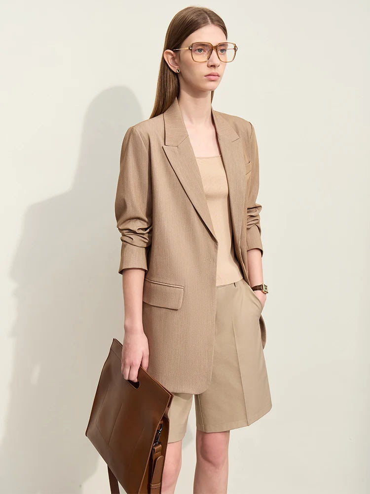 Amii Lightweight Twill Blazer