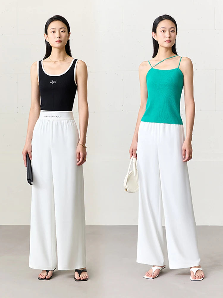 Amii Lightweight Wide-Leg Pants