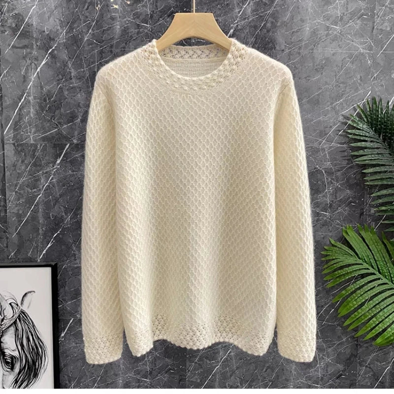 Cashmere Waffle Sweater