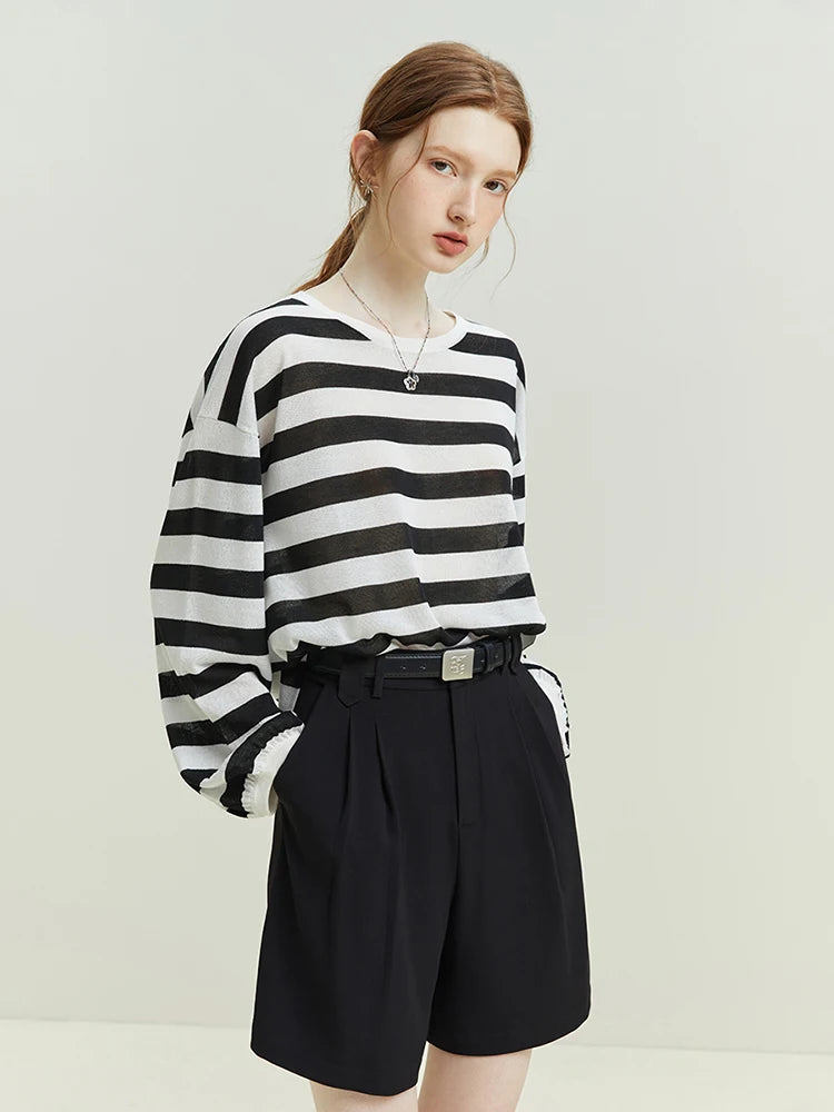 Twill A-Line Shorts