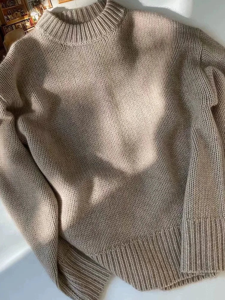 Relaxed Crewneck Cashmere Sweater
