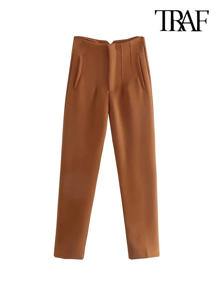 Traf Vintage Ankle Trousers