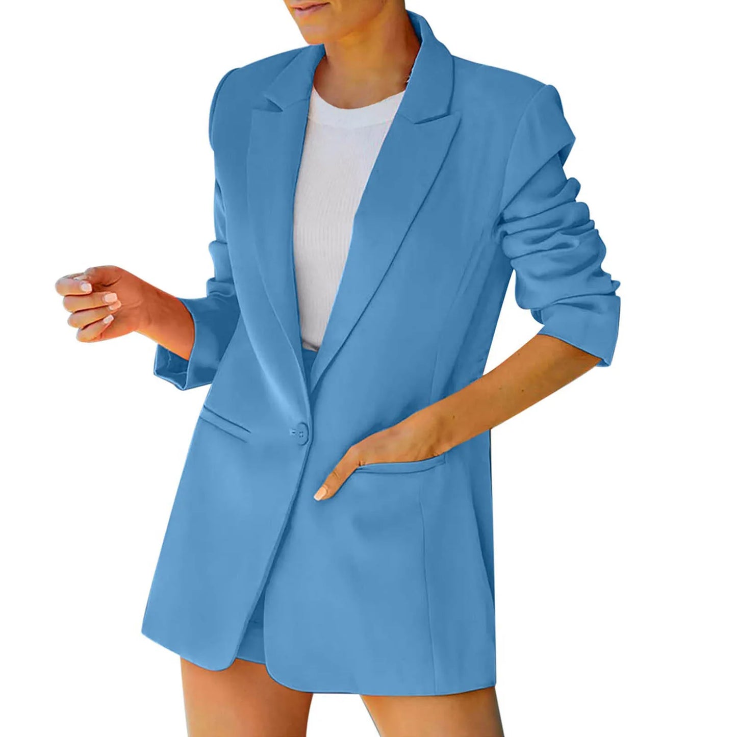 Neon Single-Button Blazer