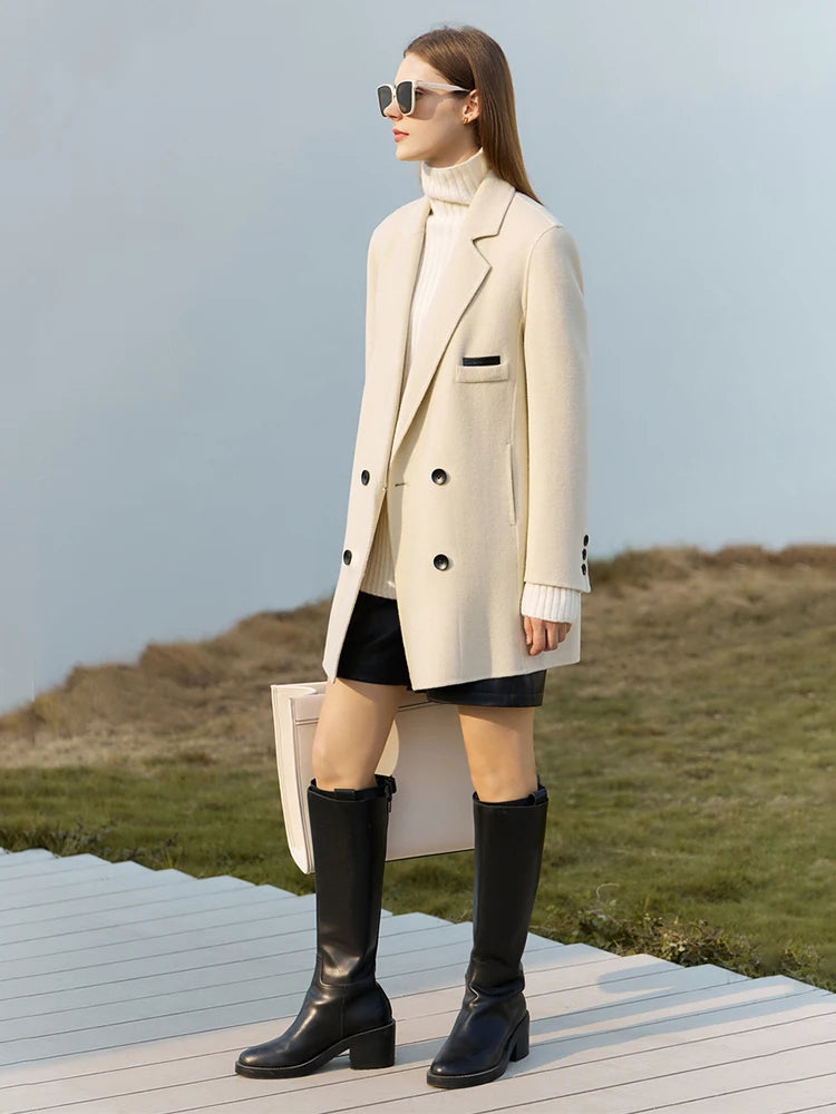 Amii Wool Peacoat