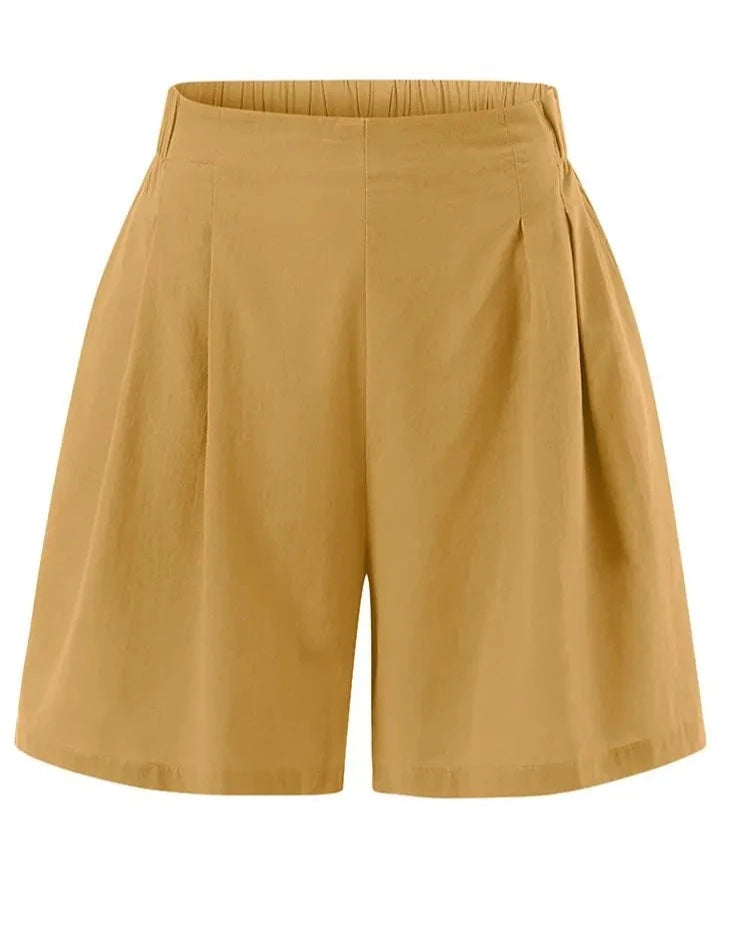 Zanzea Cotton Palazzo Pocket Shorts