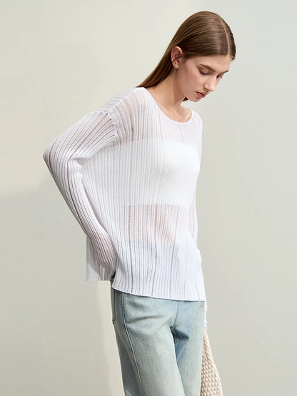 Amii Sheer Viscose Summer Sweater
