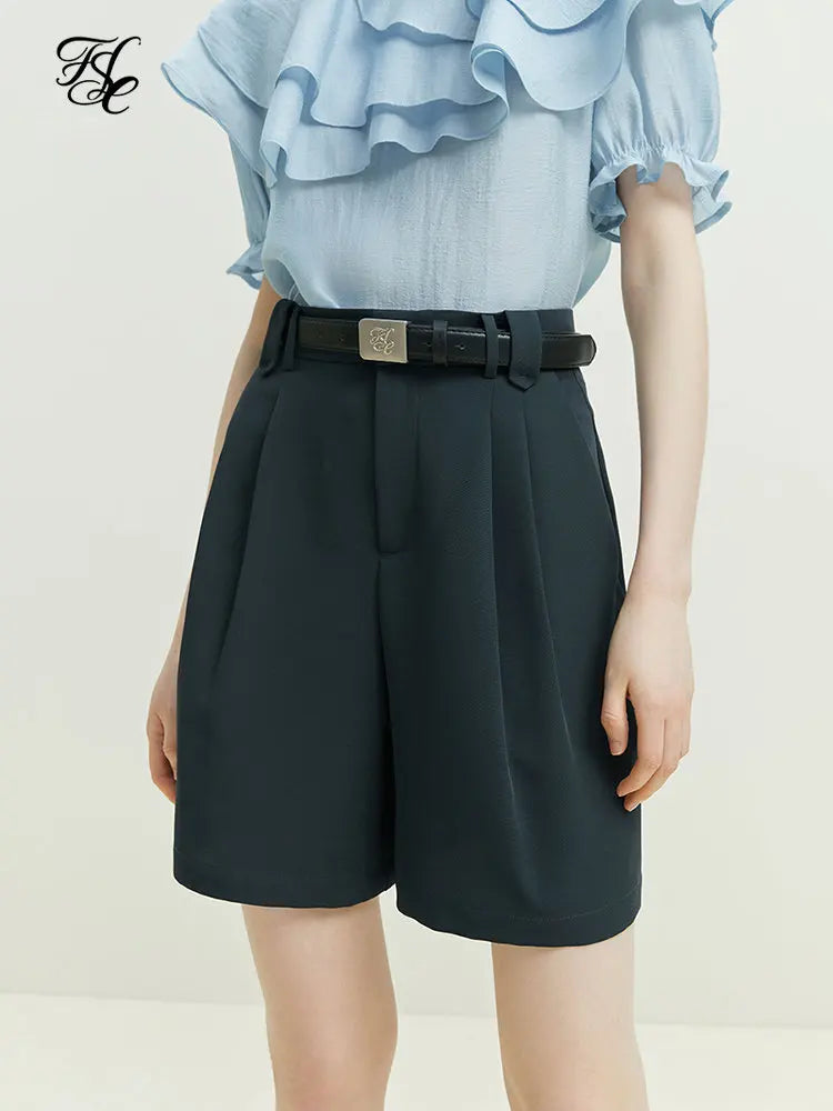 Twill A-Line Shorts