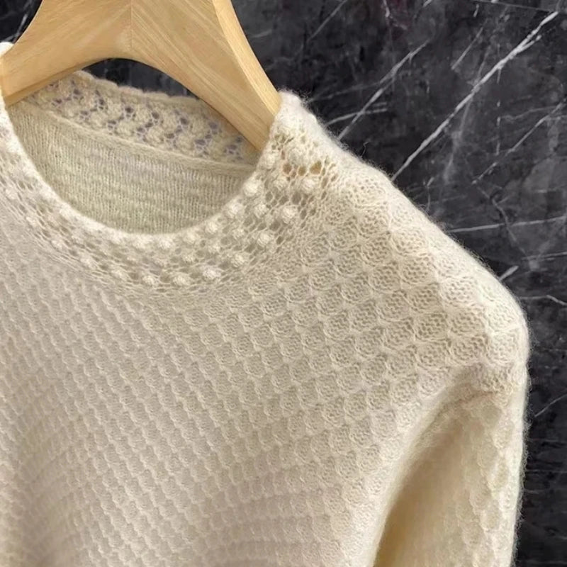 Cashmere Waffle Sweater