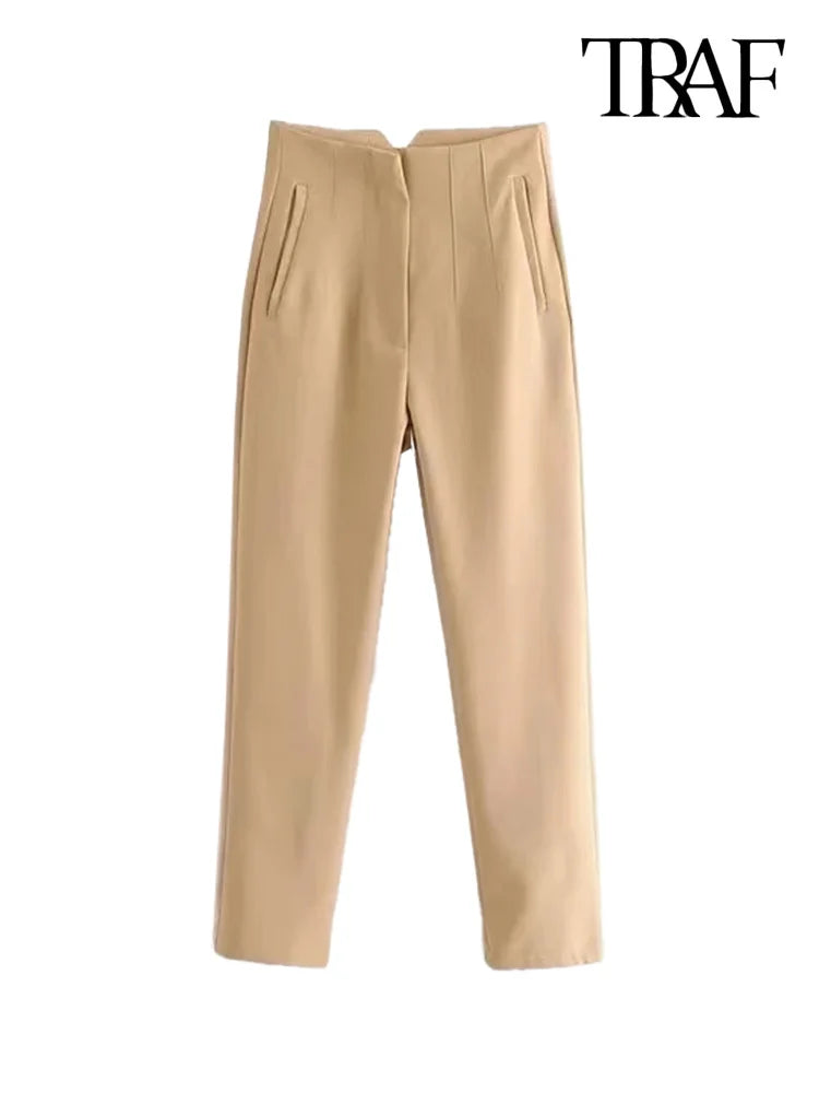 Traf Vintage Ankle Trousers