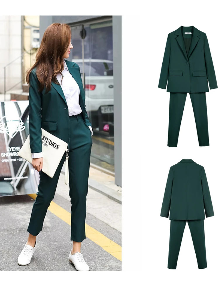 Peacock Blue Pant Suit