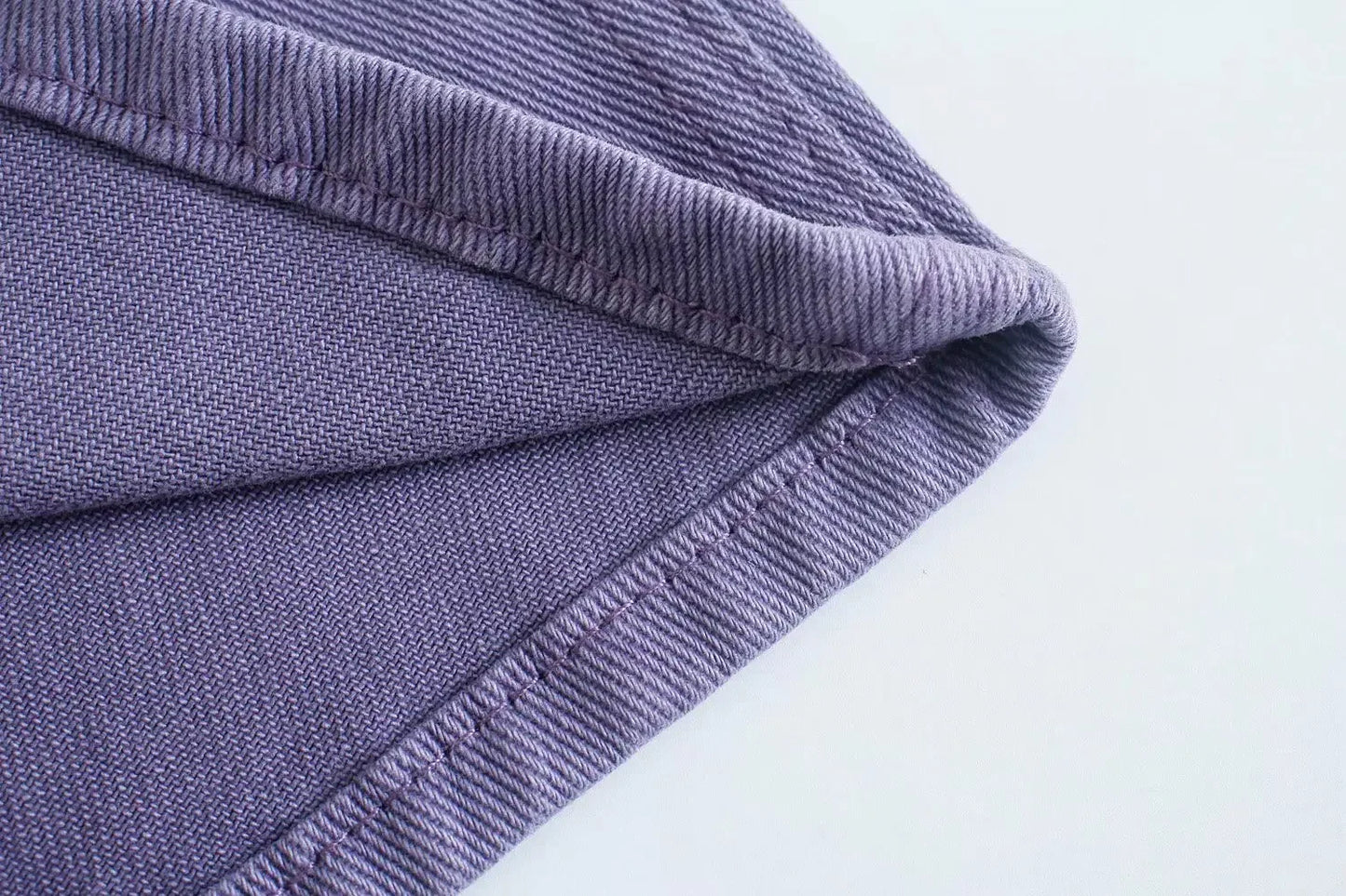 Straight-Leg Frayed Hem Pants