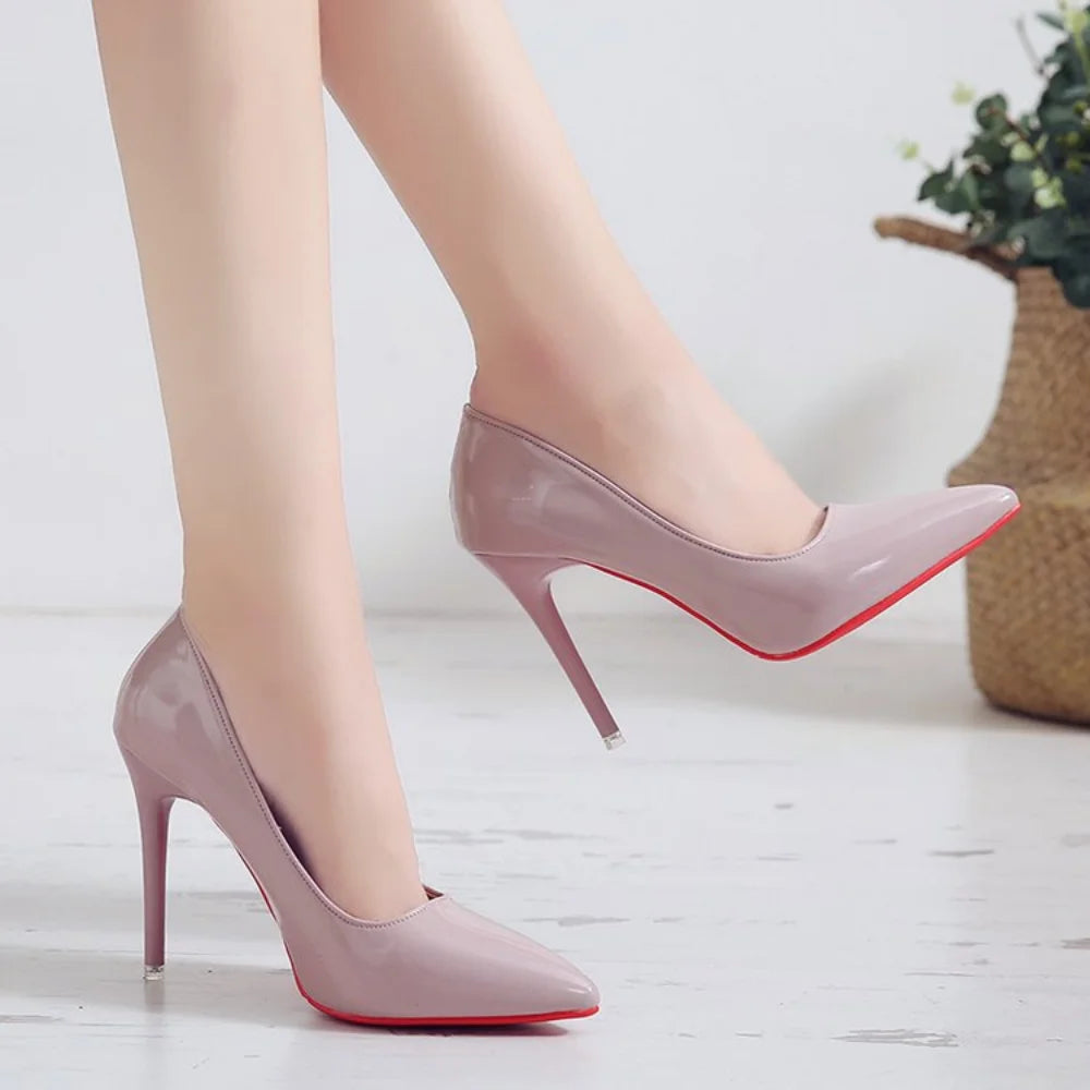 Patent Leather Stiletto Heels