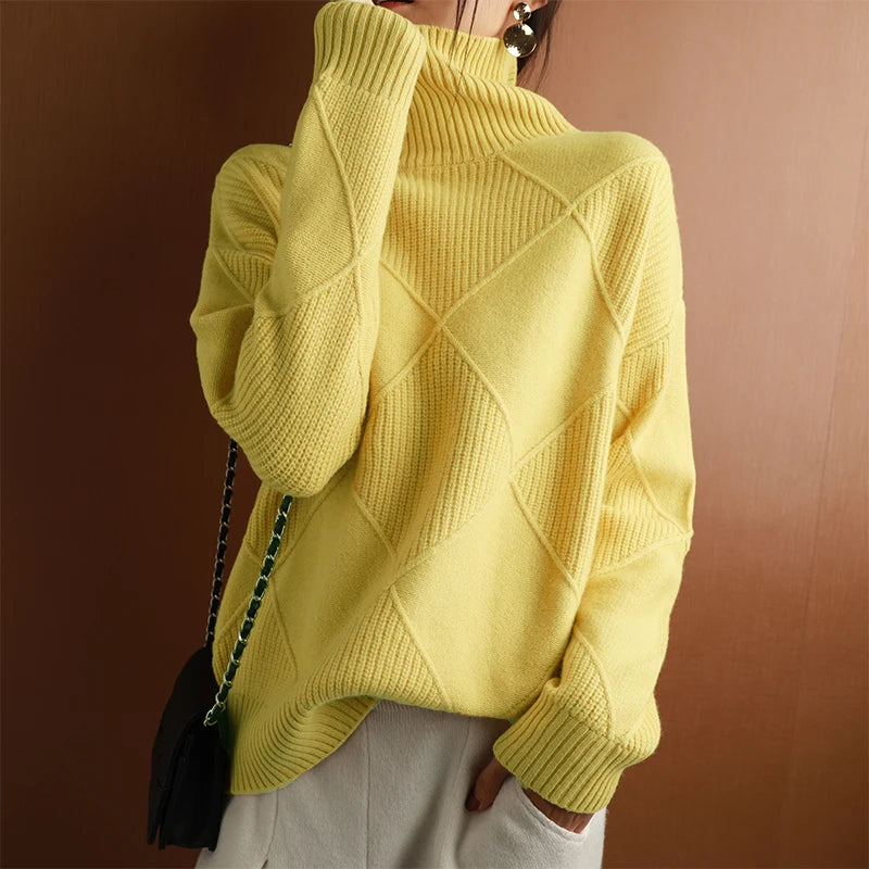 Oversized Cashmere Turtleneck