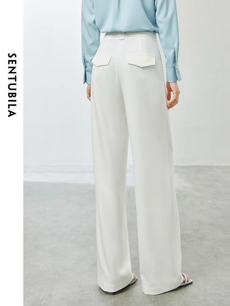 Tall Wide-Leg Stretch Trousers