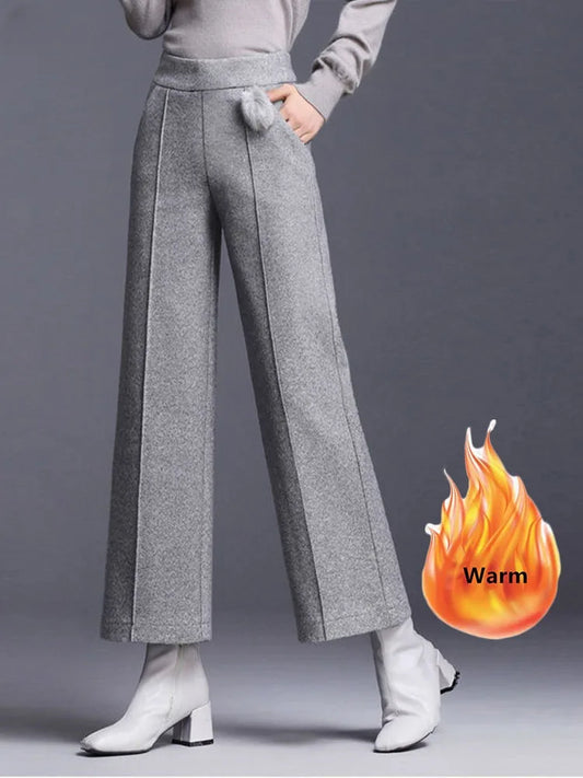 Wool-Blend Ankle Trousers
