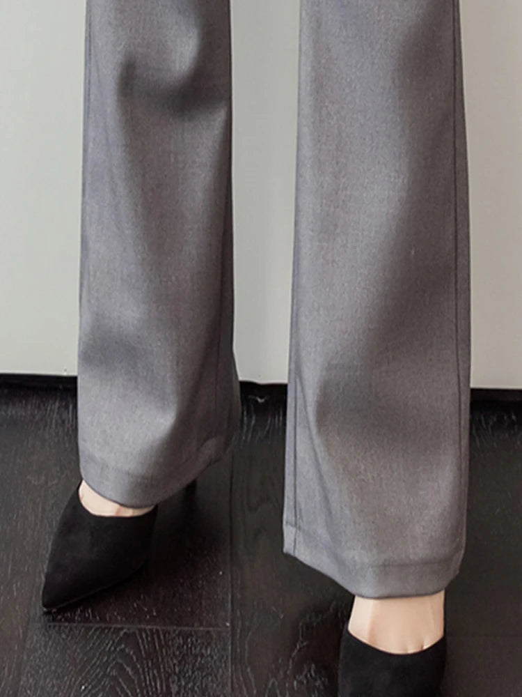 Cotton-Blend Flare Trousers
