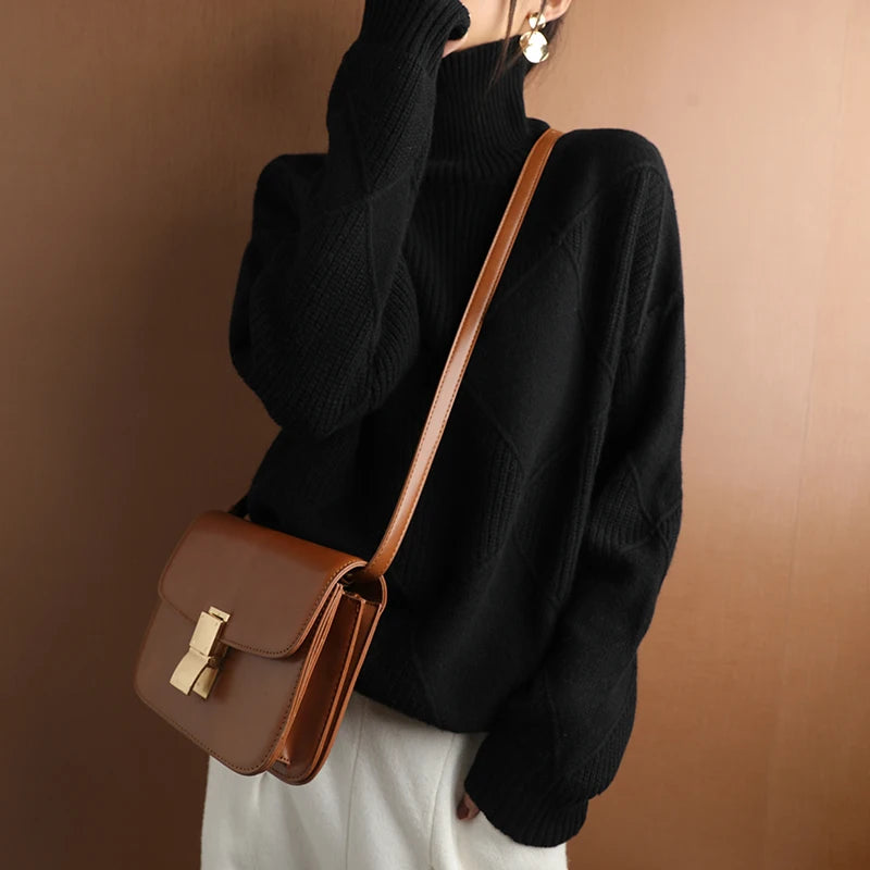 Oversized Cashmere Turtleneck