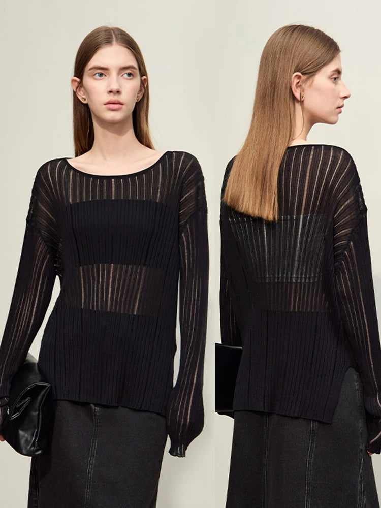 Amii Sheer Viscose Summer Sweater