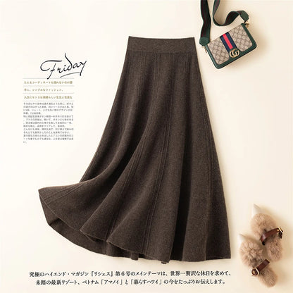 Beliarst Merino Wool Midi Skirt