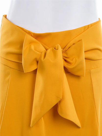A-Line Midi Wrap Skirt