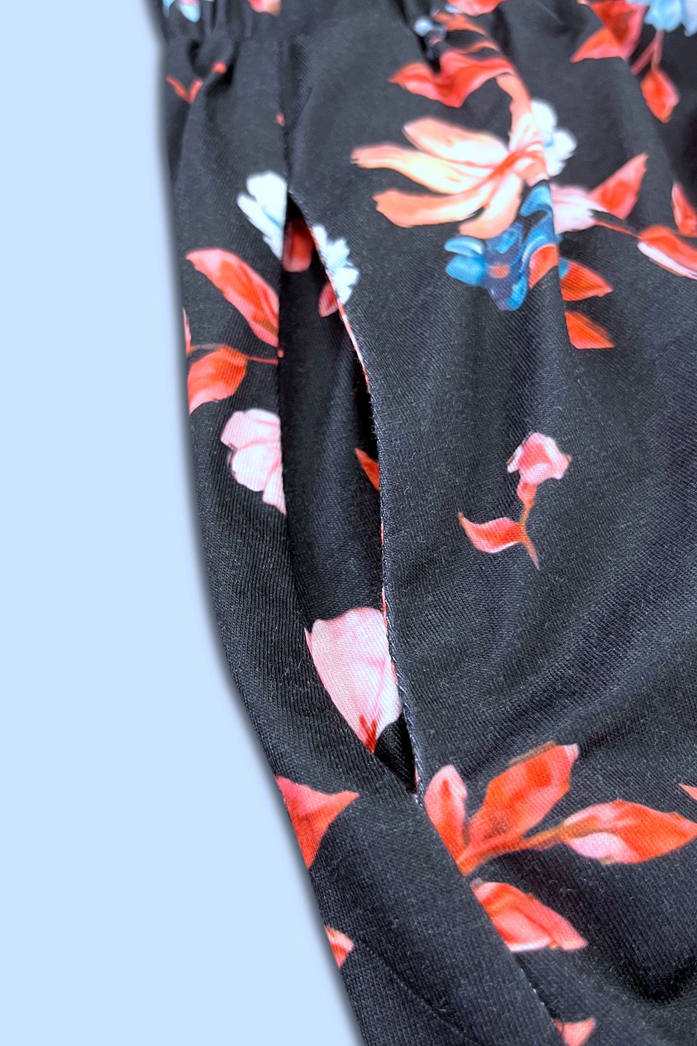 Double Take Printed Sleeveless Magic Dress with Pockets